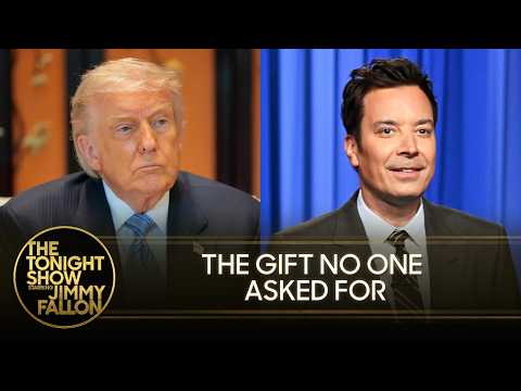Trump Declares Ballroom His Gift to Americans, Approval Rating Hits New Low | The Tonight Show thumbnail