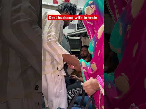 Husband wife in train part 2 😀  #funny #funny relatable #comedy #desicomedy #husbandwife #meme thumbnail