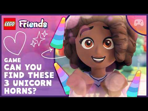 Game 🔍 Can You Find the 3 Rainbow Unicorn Horns? 🌈💜 | LEGO Friends: The Next Chapter thumbnail