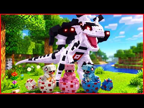 KITA DI ADOPSI JADI DINOSAURUS ROBOT DI MINECRAFT ! GODZILLA ALIGATOR VS DINO ANOMALI ! thumbnail