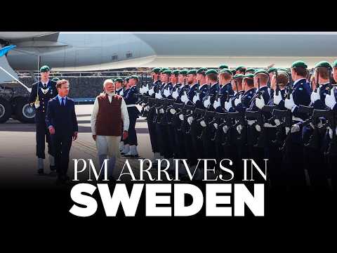 LIVE: PM Modi arrives in Sweden thumbnail