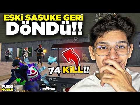 ESKİ SASUKE GERİ DÖNDÜ! 74 KİLL ALDIK - PUBG MOBİLE thumbnail