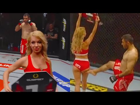 MMA Fighter INSTANTLY REGRETS Kicking Ring Girl As Crowd Turns On Him thumbnail