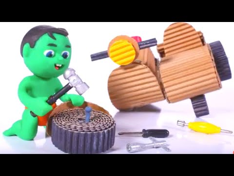 Fixing A Motorbike ★ Stop Motion Cartoons thumbnail