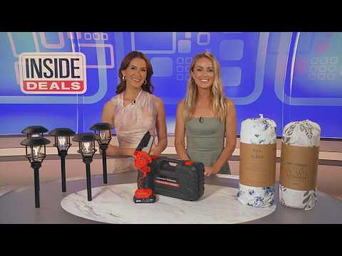 Inside Deals: Solar Path Lights, Cordless Chainsaw, Comforter Set thumbnail