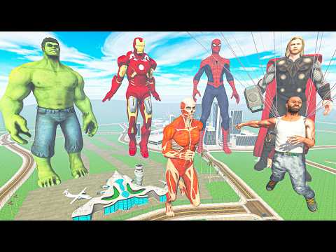 Giant Avengers Army Vs Colossal - Titan INDIAN BIKE DRIVING 3D thumbnail