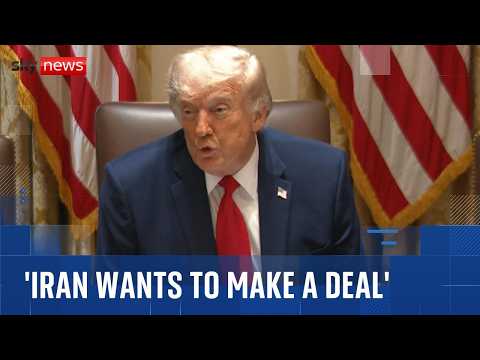 Trump: Iran 'very much' wants to make a deal - but 'maybe we'll just have to finish the job' thumbnail