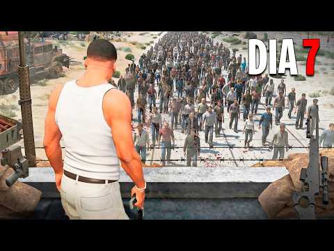 SOBREVIVÍ 7 DÍAS en un APOCALIPSIS ZOMBIE REALISTA en GTA 5 thumbnail