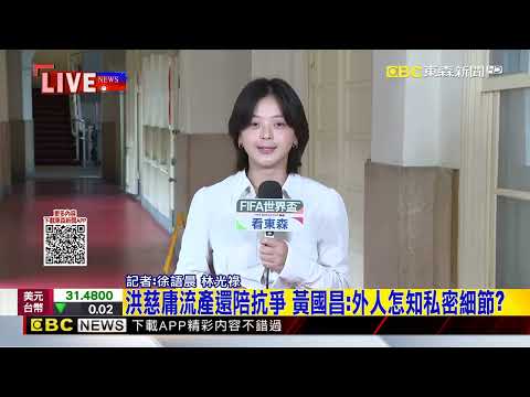 最新》洪慈庸流產還陪抗爭 黃國昌：外人怎知私密細節？@newsebc thumbnail