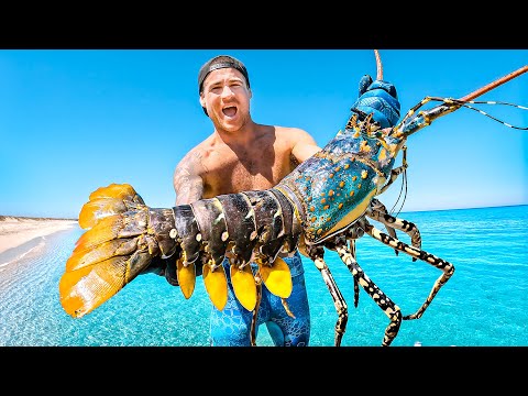 Catching Giant Lobsters For Food On Remote Island thumbnail