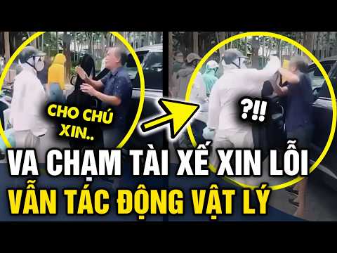 Va chạm GIAO THÔNG, bác trai xuống xe CHẮP TAY XIN LỖI nhưng vẫn bị cô gái TÁC ĐỘNG VL | Tin 3 Phút thumbnail