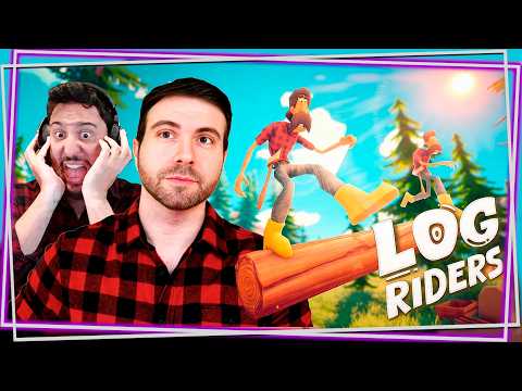 ESTO NO ES UN JUEGO 😂 | Probamos LOG RIDERS con Fargan (Directo) thumbnail