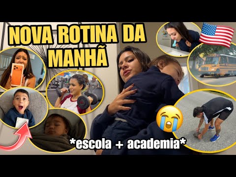 NOVA ROTINA DA MANHÃ! *GANHEI MEU CELULAR + ACADEMIA E ESCOLA! 🏫😭🥹💖 thumbnail