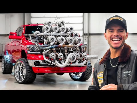 I Installed 17 Turbos on my Truck (38,000 horsepower) thumbnail