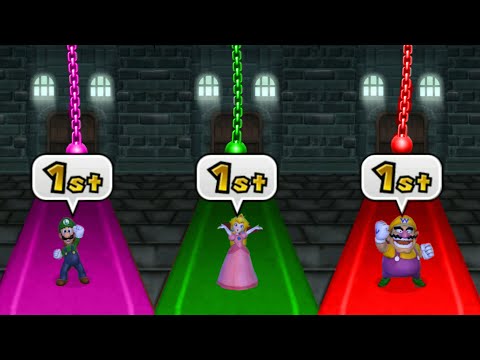 Mario Party 9 -  Minigames-  Peach  vs Luigi vs Wario thumbnail