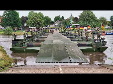 M3 Amphibious Rig Building a 400-foot Floating River Bridge thumbnail