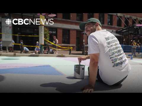 13 hours of painting in one day. How this artist is celebrating the World Cup. thumbnail