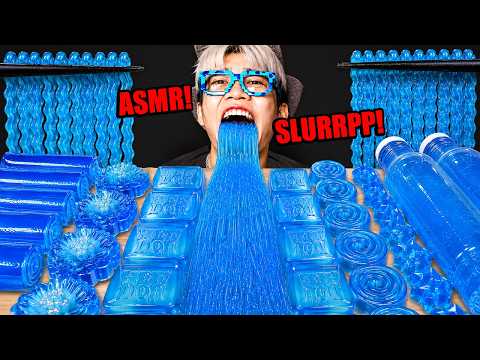 ASMR Semua Needoh Biru, Jelly Biru, SUARA MUKBANG! KER4CUN4N, TELFON RUMAH AMBULAN!!! thumbnail