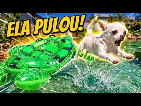 ENSINEI A NEVE A PULAR NA ÁGUA, SERÁ QUE DEU CERTO? thumbnail