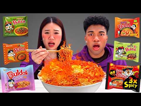 We Tried EVERY NEW BULDAK FLAVOR!! (EXTREME) thumbnail