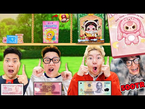 BÓC TÚI MÙ THEO MỆNH GIÁ TIỀN !! - Bóc Baby Three, Shin, Capybara ... thumbnail
