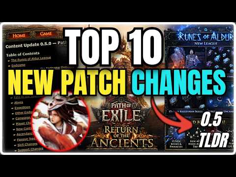 Top 10 BIGGEST Changes in 0.5 Patch Notes - Path of Exile 2 thumbnail