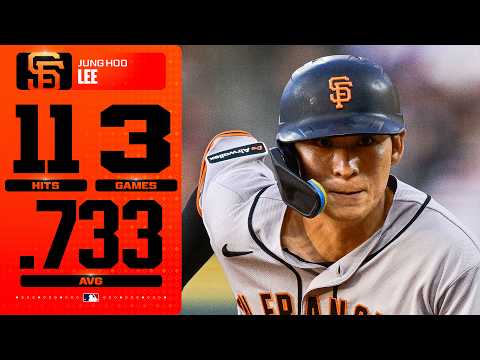 Jung Hoo Lee's INCREDIBLE weekend! 😳 (11-for-15, 15 total bases, .733 AVG) | MLB Highlights thumbnail