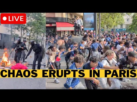 BREAKING: Riots Erupt In Paris - French Police Lose Control Of PSG Mob thumbnail