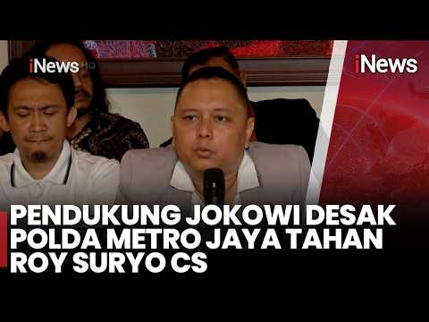 Pendukung Jokowi Desak Polda Metro Jaya Tahan Roy Suryo Cs | iNews Malam 3/6 thumbnail
