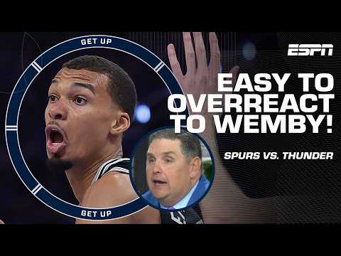 OVERREACTING to the Spurs' Game 1 win? ? Windy is TRYING to not w/ Wemby! ? | Get Up thumbnail