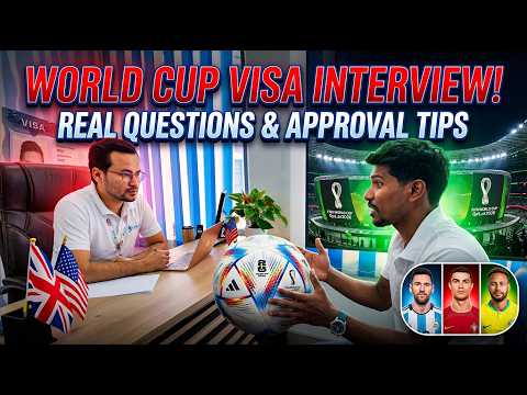 REAL Visa Interview for FIFA World Cup 2026 USA | Questions & Approval Tips thumbnail