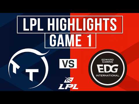 TT vs EDG Highlights Game 1 | LPL 2026 Split 2 | ThunderTalk Gaming vs EDward Gaming thumbnail