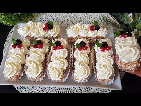 Dolce in 5 minuti! Scompariranno in 1 minuto! E' una vera bomba! Ricetta semplice e veloce thumbnail