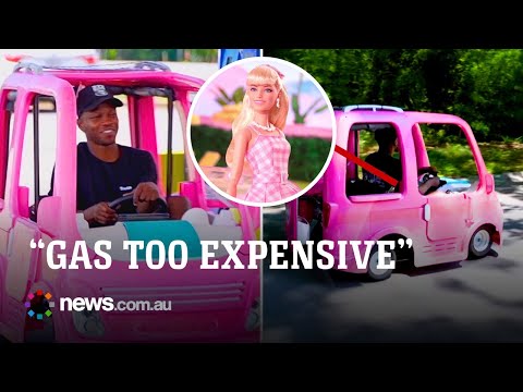 Man builds real-life Barbie camper to beat soaring gas prices thumbnail