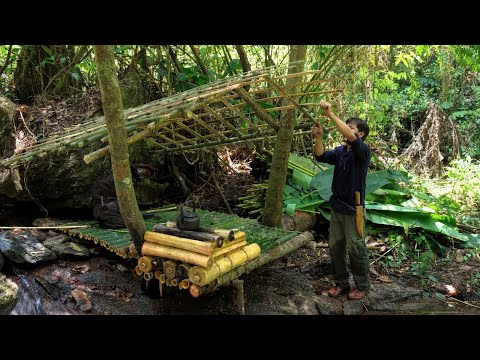 Man Builds INCREDIBLE BAMBOO SHELTERS in Dangerous Rainforest | By @tarzanasian-bushcraft8299 thumbnail