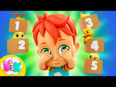 Counting with Hide and Seek 🙈🔢 Count with me from 1 to 10 song for Kids | HeyKids Nursery Rhymes thumbnail