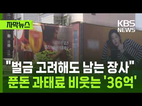 [자막뉴스] "벌금 고려해도 남는 장사" 푼돈 과태료 비웃는 '36억' 광고비 / KBS 2026.05.31. thumbnail