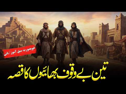 Teen Bewaqoof Bhai | Urdu Story | Three Foolish Brothers Story | thumbnail