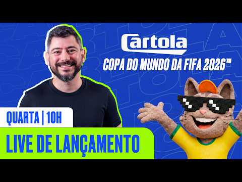 LANÇAMENTO DO CARTOLA DA COPA DO MUNDO 2026! HORA DE ESCALAR AS GRANDES ESTRELAS MUNDIAIS | ge tv thumbnail