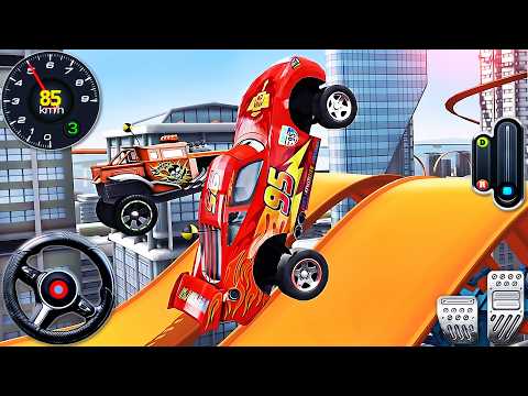 Lightning McQueen Mega Ramp Impossible - Hot Wheels Race Off Racing Simulator - Android GamePlay #2 thumbnail