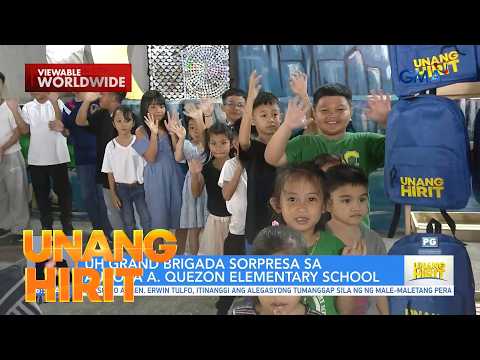 UH Grand Brigada Sorpresa sa Aurora A. Quezon Elementary School | Unang Hirit thumbnail