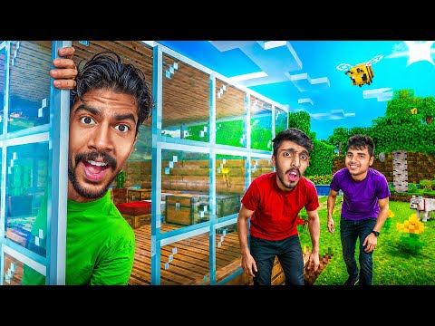 Building an Epic Glass House in Minecraft!! Vaazha 3 thumbnail