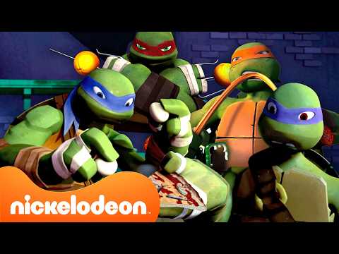 Les Tortues Ninja | 60 minutes de scènes gourmandes avec les Tortues Ninja ! 🍕 | Nickelodeon France thumbnail