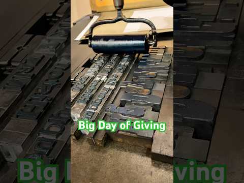 Howard makes a BIG print to get the word out about the Big Day of Giving on May 7, 2026 thumbnail