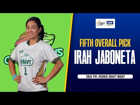 No. 5 pick Irah Jaboneta | 2026 PVL Rookie Draft thumbnail