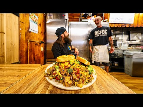 I ATTEMPTED A 20 YEAR OLD BREAKFAST CHALLENGE IN A SHACK IN NEW YORK! | BeardMeatsFood thumbnail