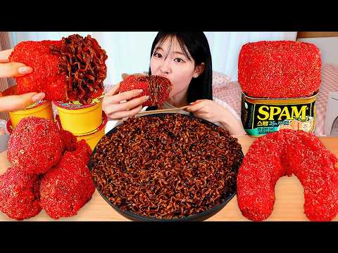 ASMR MUKBANG| 직접 만든 치토스 양념치킨 킬바사 핫도그 짜파게티 먹방 & 레시피 CHEETOS CHICKEN AND BLACK BEAN NOODLES EATING thumbnail