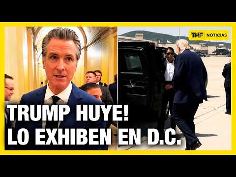 ?TRUMP HUYE cuando NEWSOM llega a Washington para poner fin a su mandato! thumbnail
