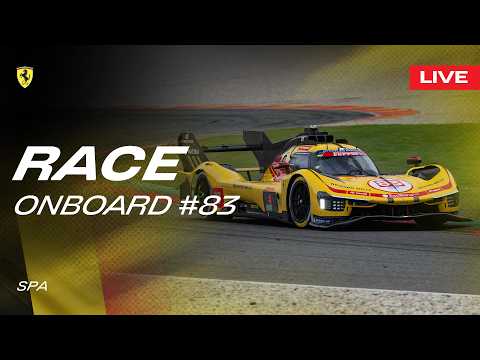 LIVE RACE Onboard car #83 for 6 Hours of Spa | Ferrari Hypercar thumbnail