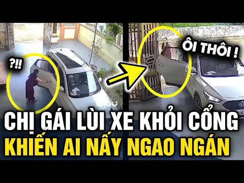 Nữ tài xế LÙI XE RA CỔNG bất cẩn gây va chạm khiến nhiều người NGAO NGÁN | Tin 3 Phút thumbnail